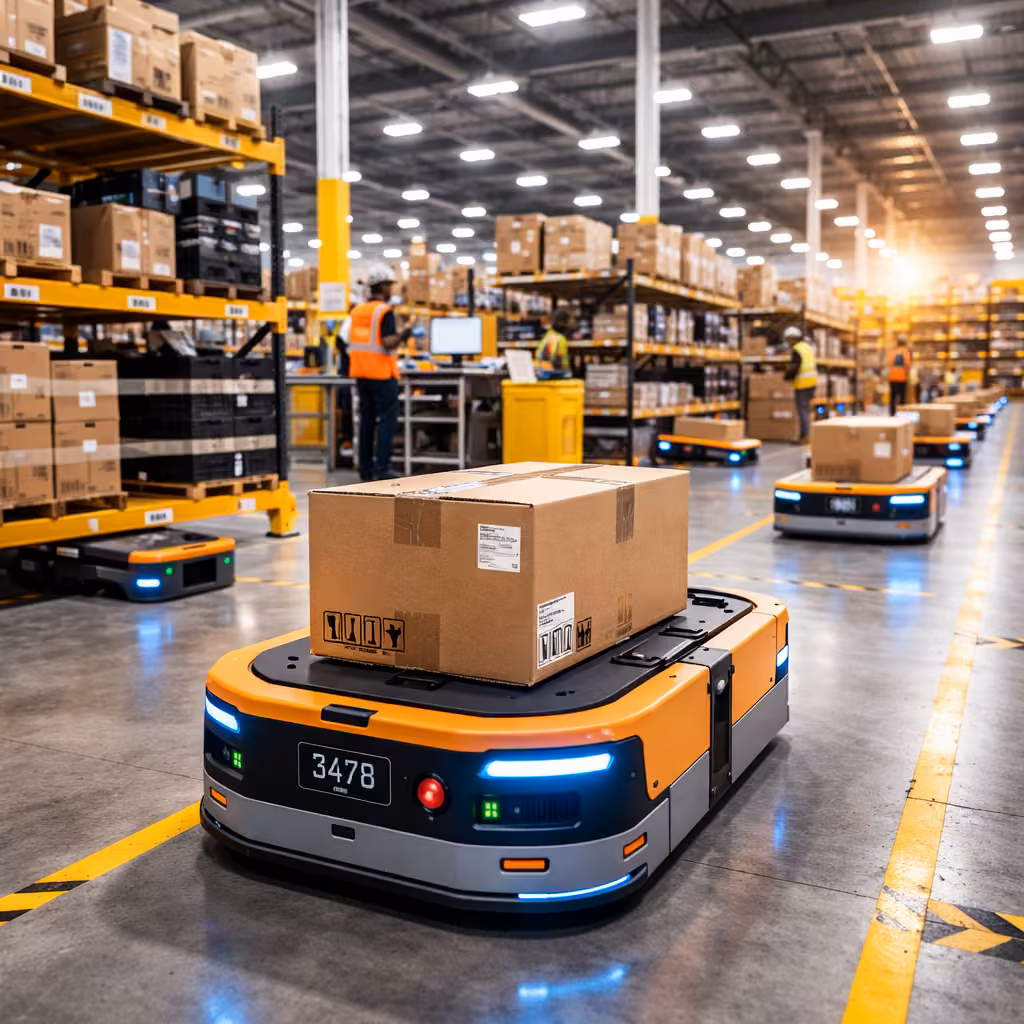 Almacén automatizado robótico para mercado de repuestos