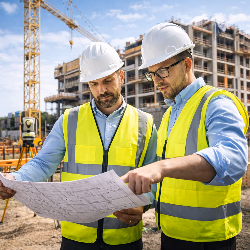 Ingenieros industriales evaluando soluciones